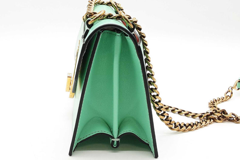 Christian Louboutin Mint Green Leather Elisa Shoulder Bag