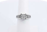 Approx. 1.34ctw Diamond Ring In 14k White Gold 5.7 Grams Size 6.25 Eb1124wrxdu