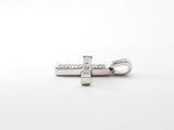 1.25 Cttw Princess-cut Diamond Cross Pendant In 18k White Gold 3.5 Grams Fw0626czxdu
