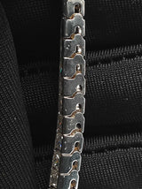10.08 Cttw Princess-cut Diamond & 14k White Gold Square-link Tennis Bracelet 24.4 Grams 8 Inch Fw0726rxzdu