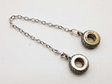 Pandora Pave Safety Chain 0.925 Sterling Silver Charm Do0626lode