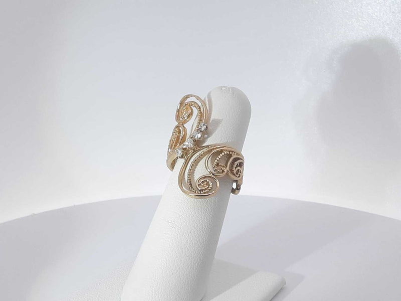 .08ctw Diamonds 14k Yellow Gold 5.4 Grams Ring Size 6 Sd0825lszsa