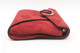 Valentino Garavani Red Suede Envelope Clutch Crossbody Eb0425lcrsa