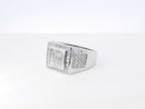 2.70 Cttw Diamond & 14k White Gold Statement Ring 15.9g Size 12.25 Fw0926sxzdu