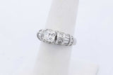 1.18cttw Diamond Ring In Platinum 11.3 Grams Size 6.5 Eb0426srxde