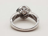 0.52 Cttw Natural Diamonds 10k White Gold 4.4g Ring Size 7.25 Do0726oixde