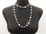 Chanel Graduated Faux-pearl & Cc Crystal Sautoir Necklace 43 Inch Fw0826czxdu