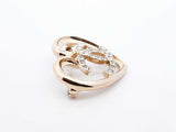 Chanel Cc Logo Heart Gold-tone & Strass Brooch Fw1025lordu