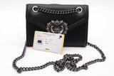 Dolce & Gabbana Black Leather Devotion Shoulder Bag Eb0826poxde