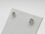 2.0 Cttw Lab Grown Diamond Double Stud Yellow Gold Earring 3.0 Grams Mk0925wcsmia