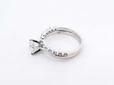 1.01 Cttw Diamond & 10k White Gold Engagement Set 3.5 Grams Size 6.5 Fw0824erxdu