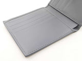 Gucci Bifold Wallet In Gg Supreme Coated Canvas & Dusty Blue Leather Fw0426ozxdu