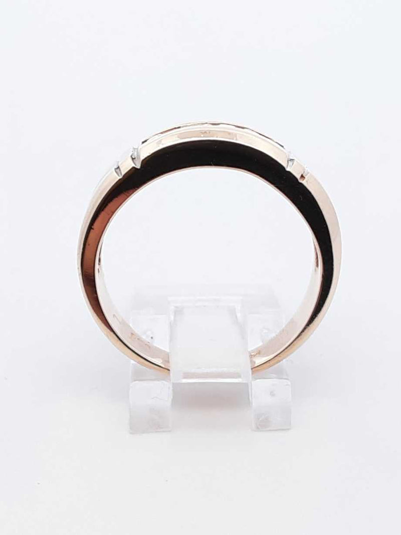 0.12 Cttw Diamond & 14k Yellow Gold Channel Ring 6.8 Grams Size 9.25 Fw0425rzxdu