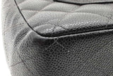 Chanel Black Quilted Caviar Leather Shoulder Bag Eb1225pxxzde