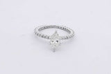 0.6cttw Diamond Ring In 14k White Gold 2.3 Grams Size 5.75 Eb0526wrxsa