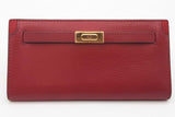 Tory Burch T Slim Red Leather Wallet Eb1225rxde