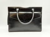 Yves Saint Laurent Medium Uptown Black Leather Tote Bag Fw0125exzdu