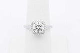 1.25ctw Diamond Ring In 18k White Gold 4.2 Grams Size 6.5 Eb0126orxzsa