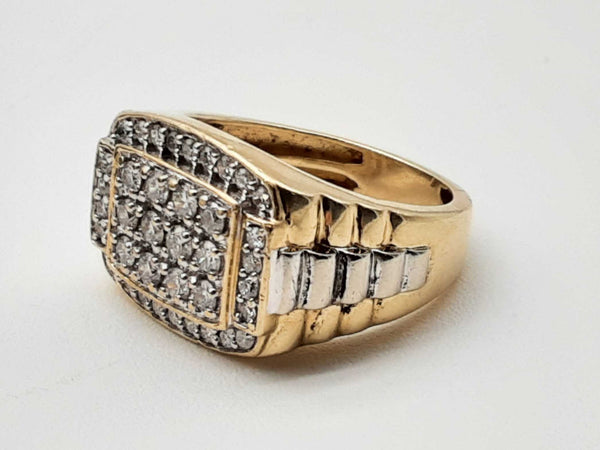 Approx 1.12 Ctw Diamonds 10k Yg Ring Size 10 Do0724porde