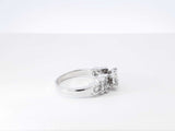 0.76 Cttw Diamond & 14k White Gold Engagement Ring 4.7 Grams Size 6 Fw0526irrdu