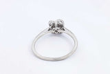 Diamond Ring In 10k White Gold 2.5 Grams Size 10.5 Eb0824ixsa