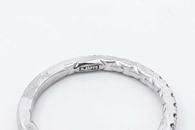 0.24ctw Diamond Ring In 14k White Gold 2.3 Grams Size 5.5 Eb0925lordu