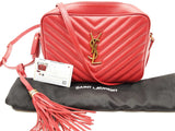 Ysl Saint Laurent Red Leather Lou Camera Bag Sd0626pzxde