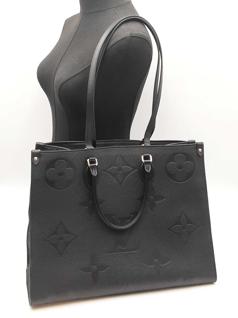Louis Vuitton Onthego In Monogram Empreinte Giant Black Leather Fw0825lrxzdu