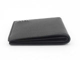 Gucci Logo Bifold Wallet In Black Grained Leather Fw0526lordu