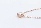 Tiffany & Co. Soleste Diamond Necklace 18k Rose Gold 1.8g 16.25 Inch Eb0325sxzsa