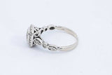 Approx. 0.45ctw Diamond Ring In 14k White Gold 3.5 Grams Size 8 Eb0824lixdu