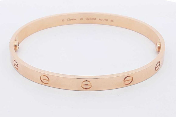 Cartier 18k Yellow Gold Love Bracelet 38.5 Grams Size 20 Eb0325wrxzsa