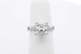 1.7ctw Princess Cut Diamond Ring 14k White Gold 3.7 Grams Size 4.5 Eb0926wxxzsa