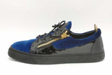 Giuseppe Zanotti Blue Velvet Sneakers Size 47 Eb0726lxzsa