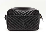 Yves Saint Laurent Lou Camera Bag In Black Matelassé Leather Fw07260owxdu