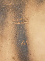 Gucci Princetown Embroidered Slippers In Black Leather Size Eu 41 Fw1225lrxdu