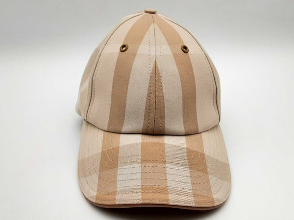 Burberry Flax Tan Check Cotton Baseball Hat Size L Do0924lxzde