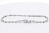 3.0cttw Lab Grown Diamond Tennis Bracelet 14k White Gold 5.5g 7 In Eb0326llxzsa
