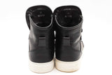 Versace Black Leather High Top Sneakers Size 39 Eb0725oxzde