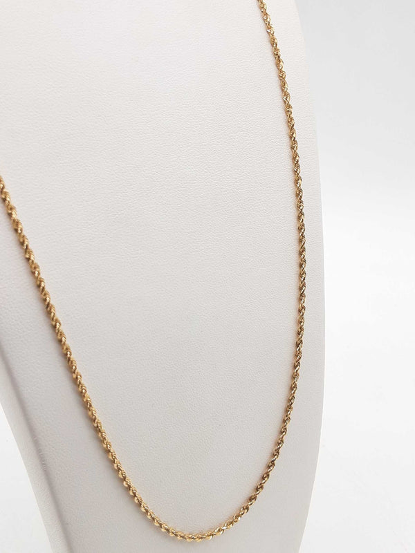 14k Yellow Gold 6.5g Rope Chain 24 In Do1224wrxde