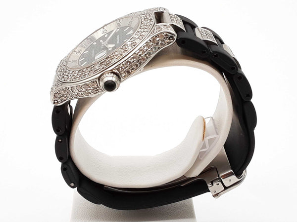 Cartier 37 21 Must De Cartier Autoscape Aftermarket Diamonds Steel Watch Do0725oxzde