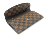 Louis Vuitton Emilie Wallet In Damier Ebene Coated Canvas Fw1025oxzdu