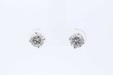 1.6cttw Diamond Stud Screwback Earrings In 14k White Gold 1.6 Grams Eb0226crxde