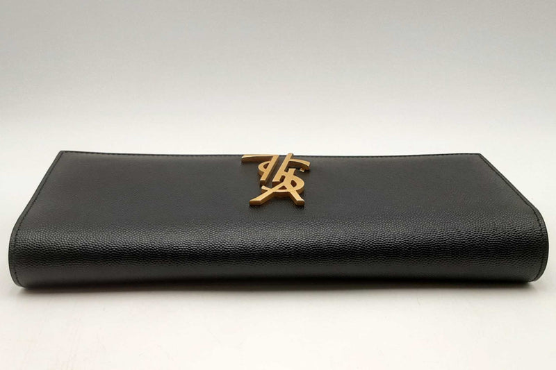 Yves Saint Laurent Kate Monogram Black Leather Clutch Eb1224orxsa