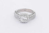 1.62cttw Diamond Ring In 18k White Gold 5.8 Grams Size 5.5 Eb0925exzsa