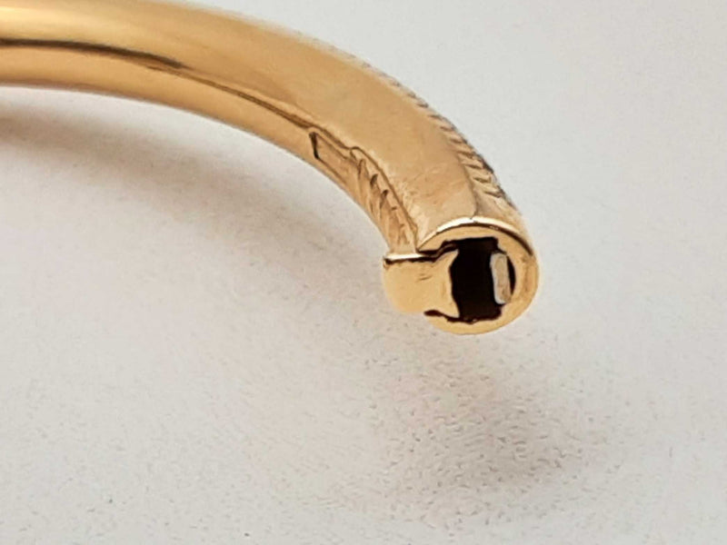 18k Yg 33.6g Diamonds Bangle Bracelet Do0924lrxzxmia