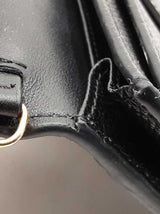 Christian Dior Saddle Wallet With Chain In Black Leather Fw1025pzxdu