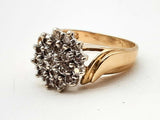 Approx 0.5 Ctw Diamonds 10k Two-tone Gold 4.7g Ring Size 7.75 Do0824lrxde