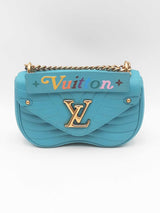 Louis Vuitton Malibu Green Calfskin Nu Wave Chain Shoulder Bag Sd0325exzsa