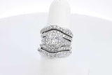 3.16cttw Diamond 14k White Gold Ring 16.1 Grams Size 6 Eb0626opxzdu